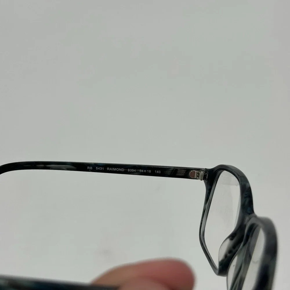 Ray Ban Mens Raimond Large Square Eyeglasses RB5431 Fantasy Blue Frames Only